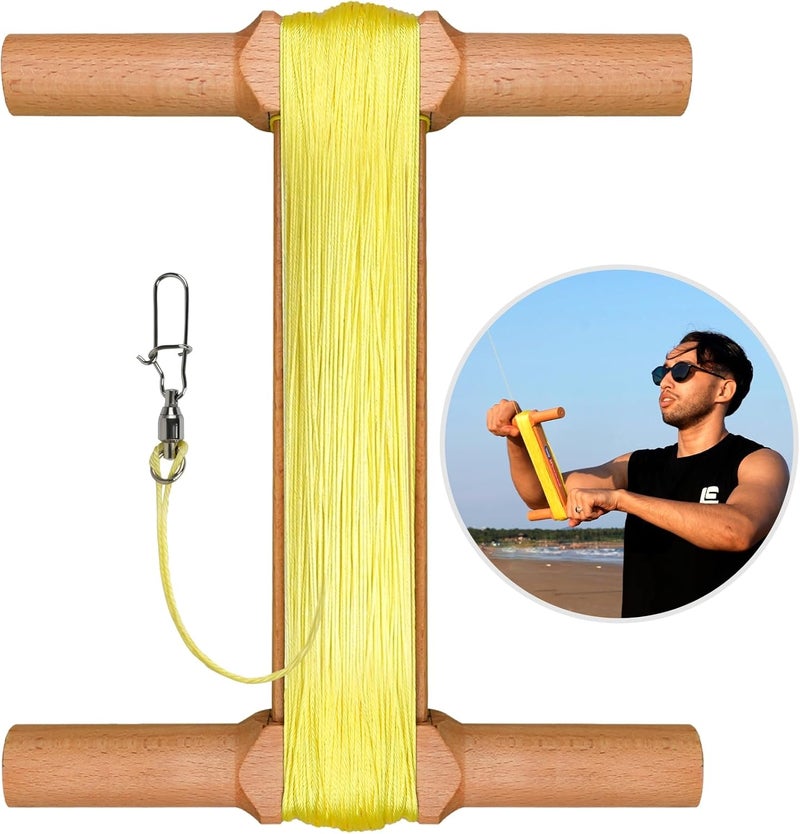 SGftre Large Kite Hand Launcher，656ft Kite String with Reel & Spool for Professional Outdoor Kite Flying，Sturdy and Durable Beach Kites for Outdoor Games & Activities - Image 1